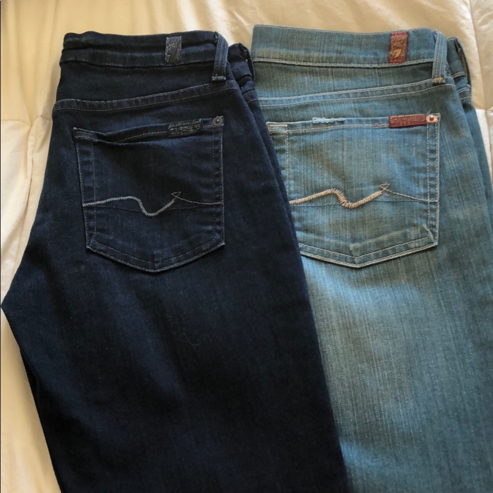 Bundle! two pairs of jean 7 for all mankind